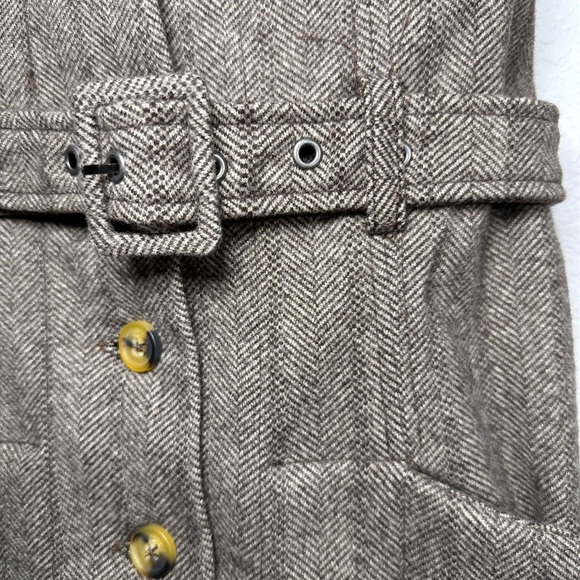 Free People Belong Together Herringbone Pinafore Minidress Women's Small - Picture 7 of 9